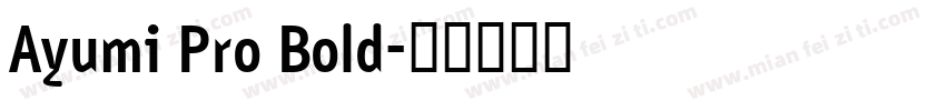 Ayumi Pro Bold字体转换